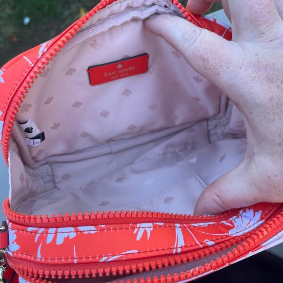 KATE SPADE NWOT, Vibrant Orange, Crossbody Bag, Tropical - Picture 10 of 11